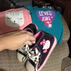 Hello Kitty shoesplay shirt n school shirtsize6n13